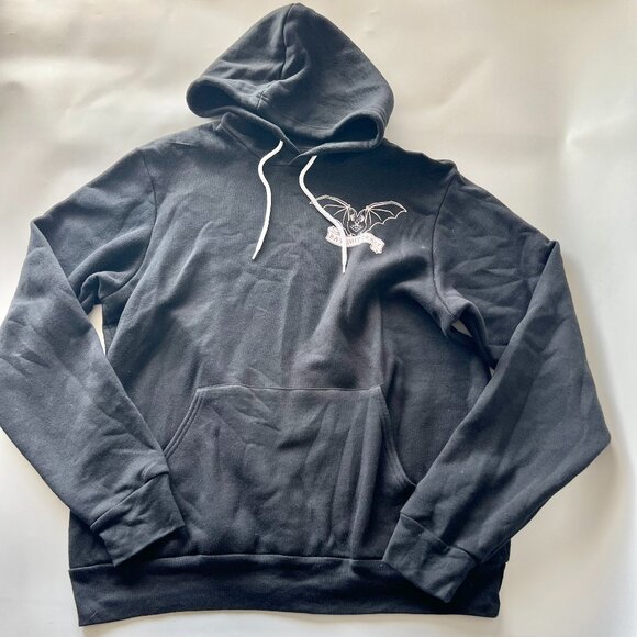 Freak Fly Designs Womens Large Pullover Hoodie Bat S Crazy Halloween Spooky - Picture 1 of 4